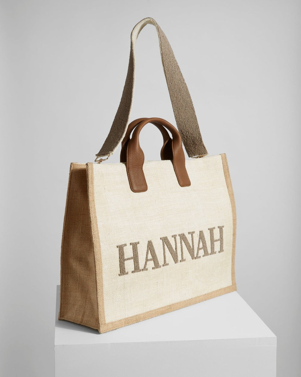 Structured Tote Bag with Name